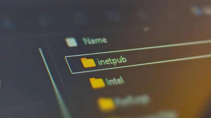 Windows y la carpeta vacía de Inetpub